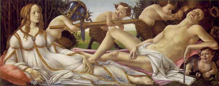 Boticelli - Vénus et Mars